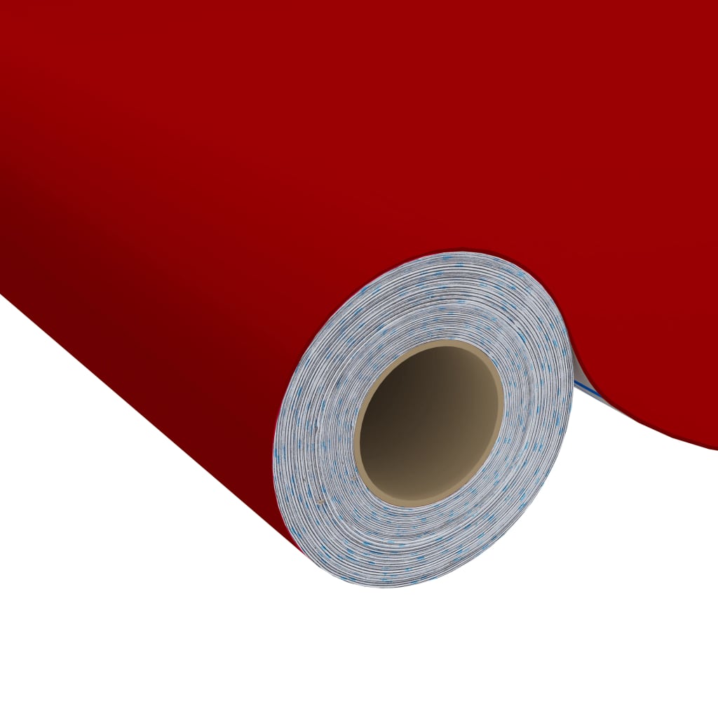 selvklæbende folie til møbler 500x90 cm PVC rød