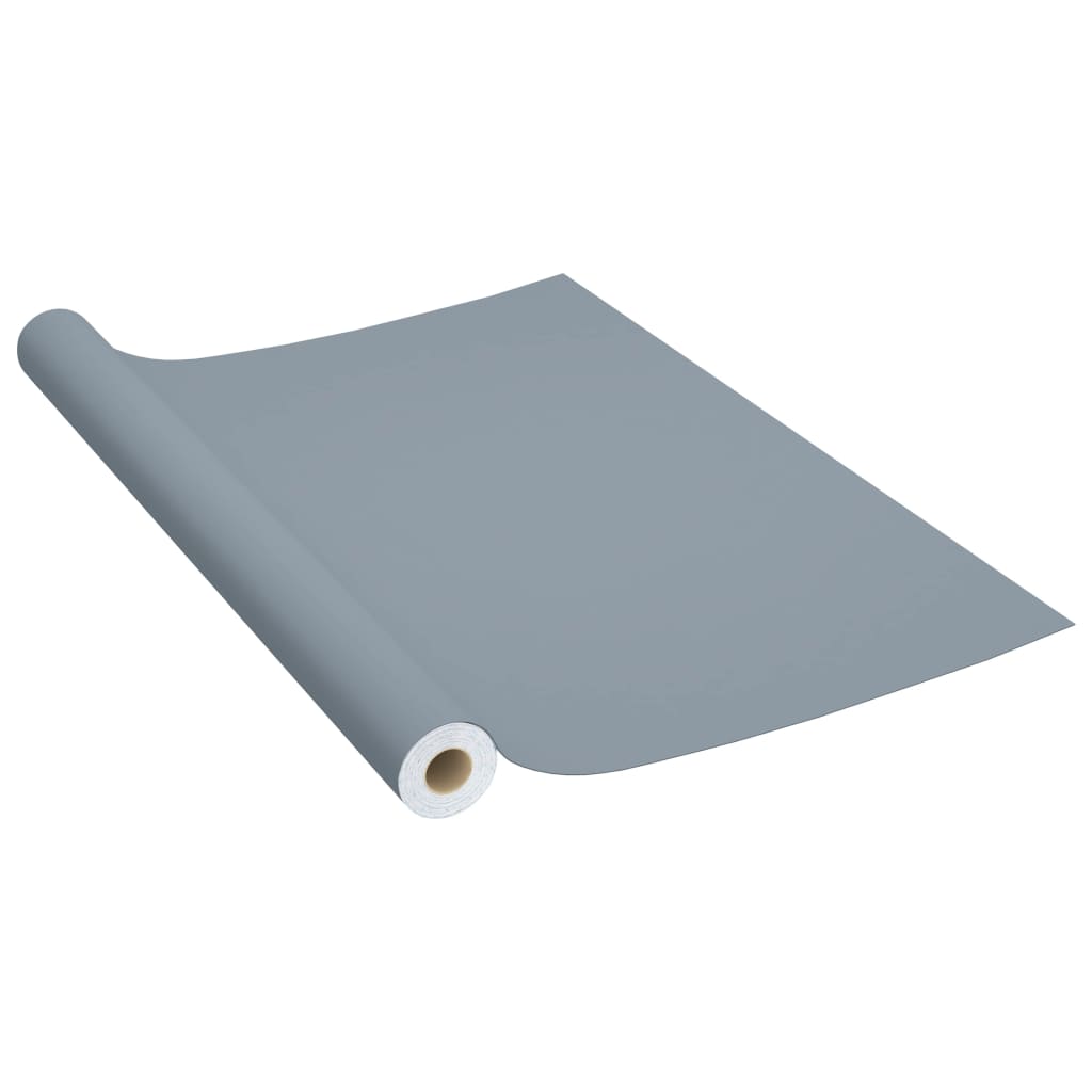 selvklæbende folie til møbler 500x90 cm PVC grå