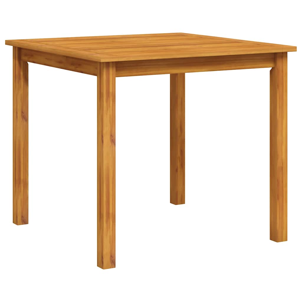 havebord massivt akacietræ 85x85x74 cm