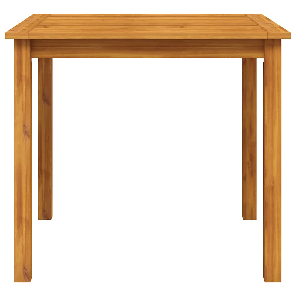havebord massivt akacietræ 85x85x74 cm