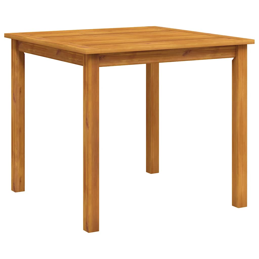 havebord massivt akacietræ 85x85x74 cm