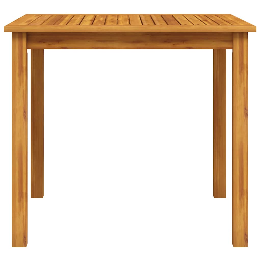 havebord massivt akacietræ 85x85x74 cm