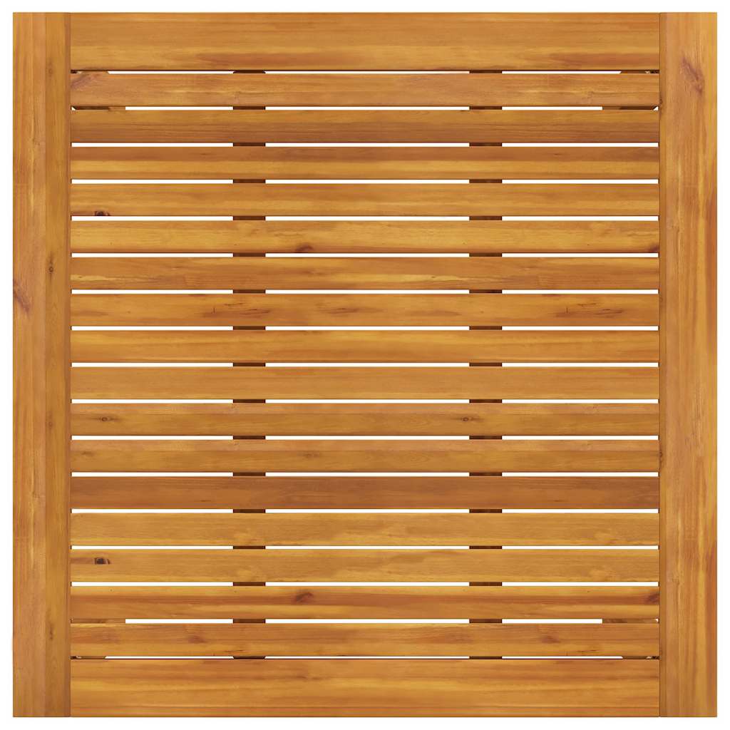 havebord massivt akacietræ 85x85x74 cm