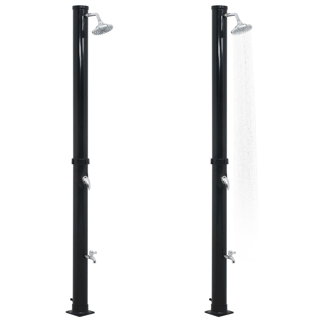 soldrevet bruser 220 cm 20 l sort