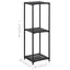 opbevaringsreol 30x30x90 cm polyrattan sort
