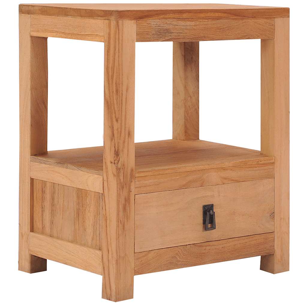 sengebord 40x30x50 cm massivt teaktræ