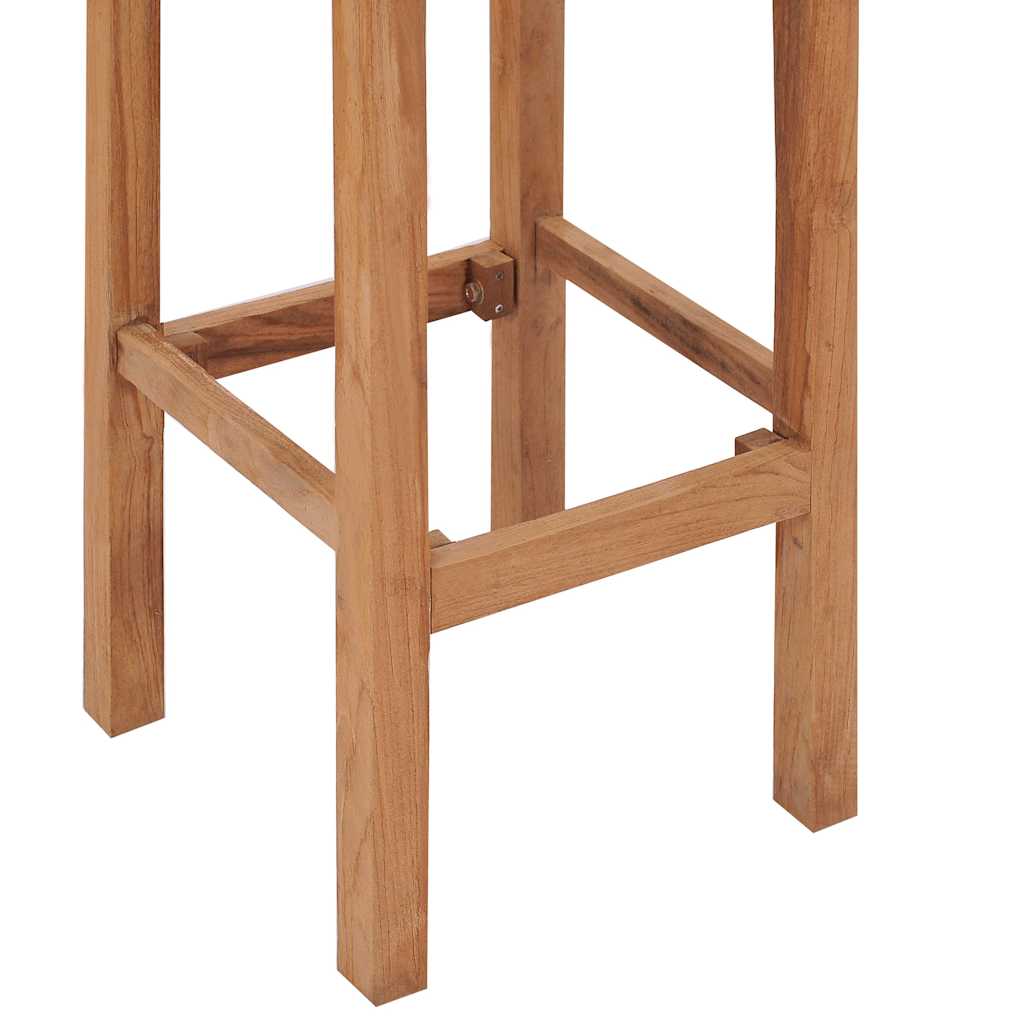 barstole 4 stk. massivt teaktræ