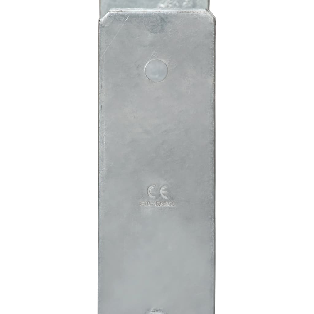 hegnspløkker 6 stk. 14x6x60 cm galvaniseret stål sølvfarvet