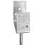 hegnspløkker 6 stk. 10x6x30 cm galvaniseret stål sølvfarvet