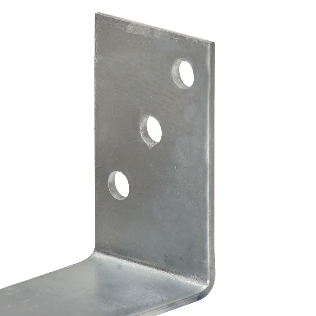 hegnsankre 12 stk. sølv 8x6x30 cm galvaniseret stål