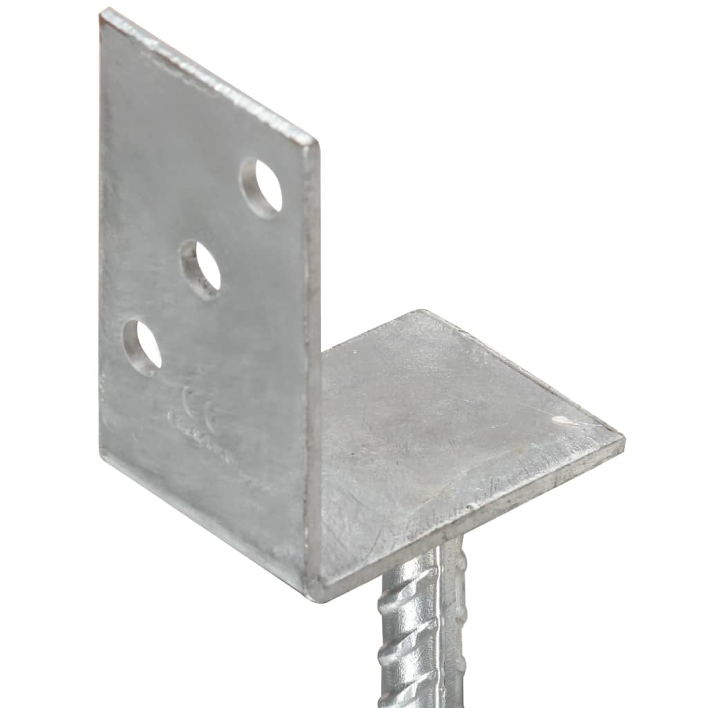 hegnsankre 12 stk. sølv 8x6x30 cm galvaniseret stål