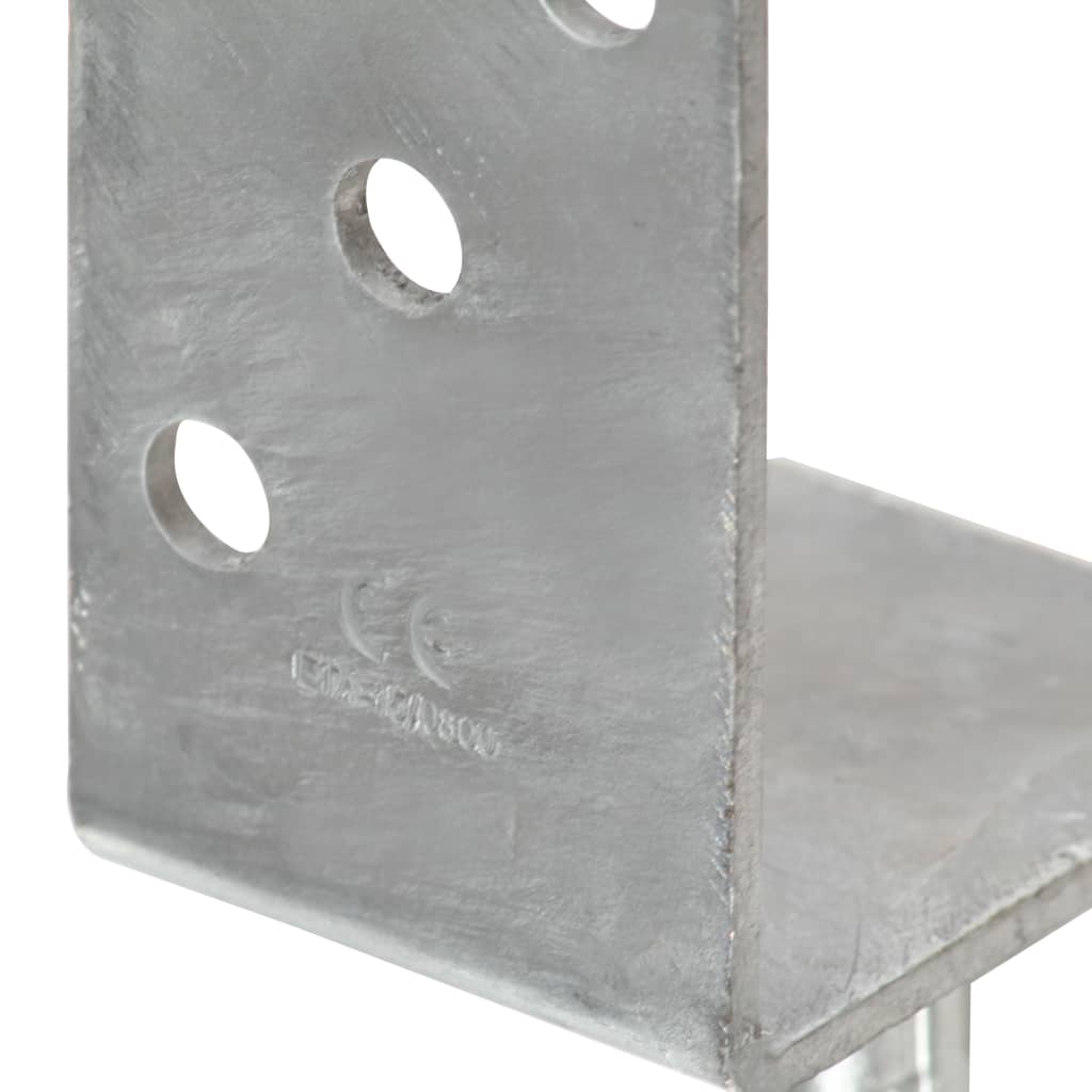 hegnsankre 12 stk. sølv 8x6x30 cm galvaniseret stål