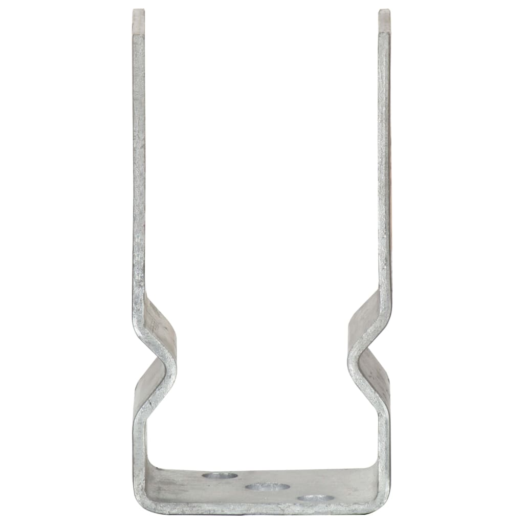 jordankre 6 stk. 7x6x15 cm galvaniseret stål sølvfarvet