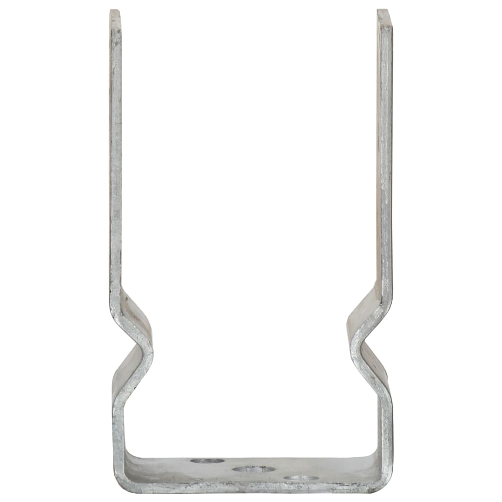 jordankre 6 stk. 8x6x15 cm galvaniseret stål sølvfarvet