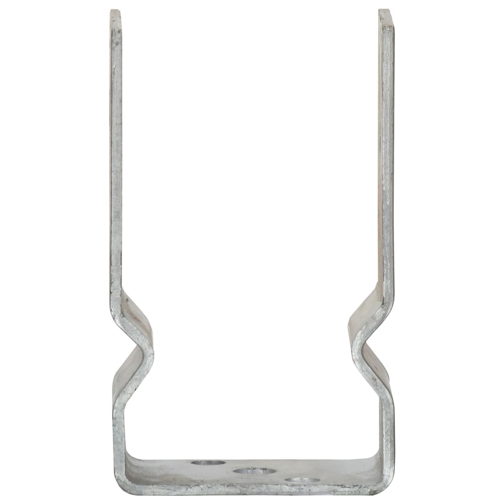 jordankre 12 stk. 8x6x15 cm galvaniseret stål sølvfarvet