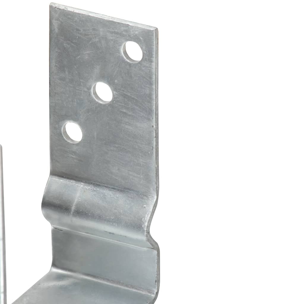 jordankre 12 stk. 8x6x15 cm galvaniseret stål sølvfarvet