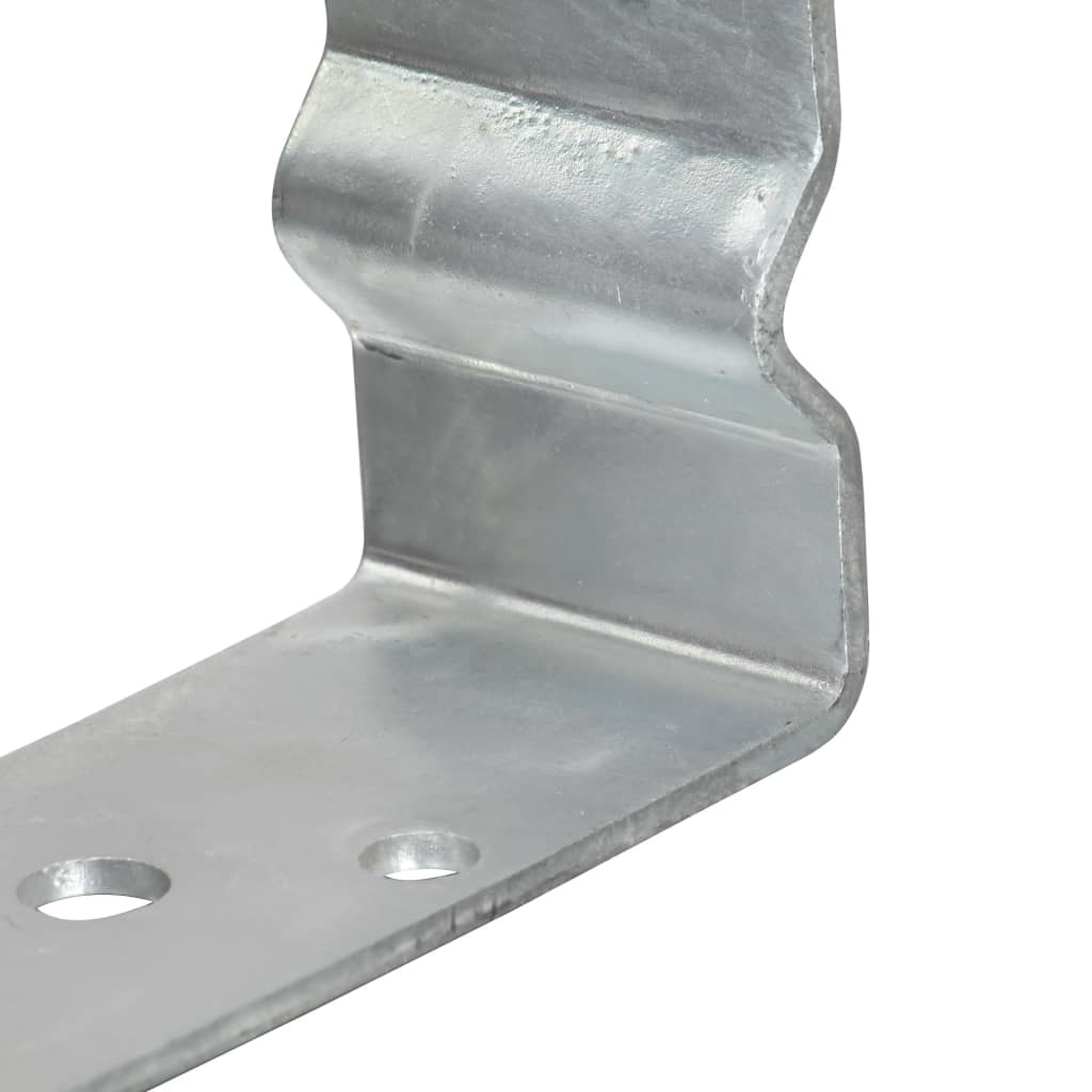 jordankre 6 stk. 9x6x15 cm galvaniseret stål sølvfarvet