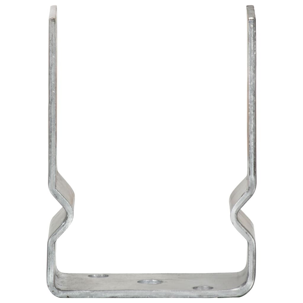 jordankre 6 stk. 10x6x15 cm galvaniseret stål sølvfarvet