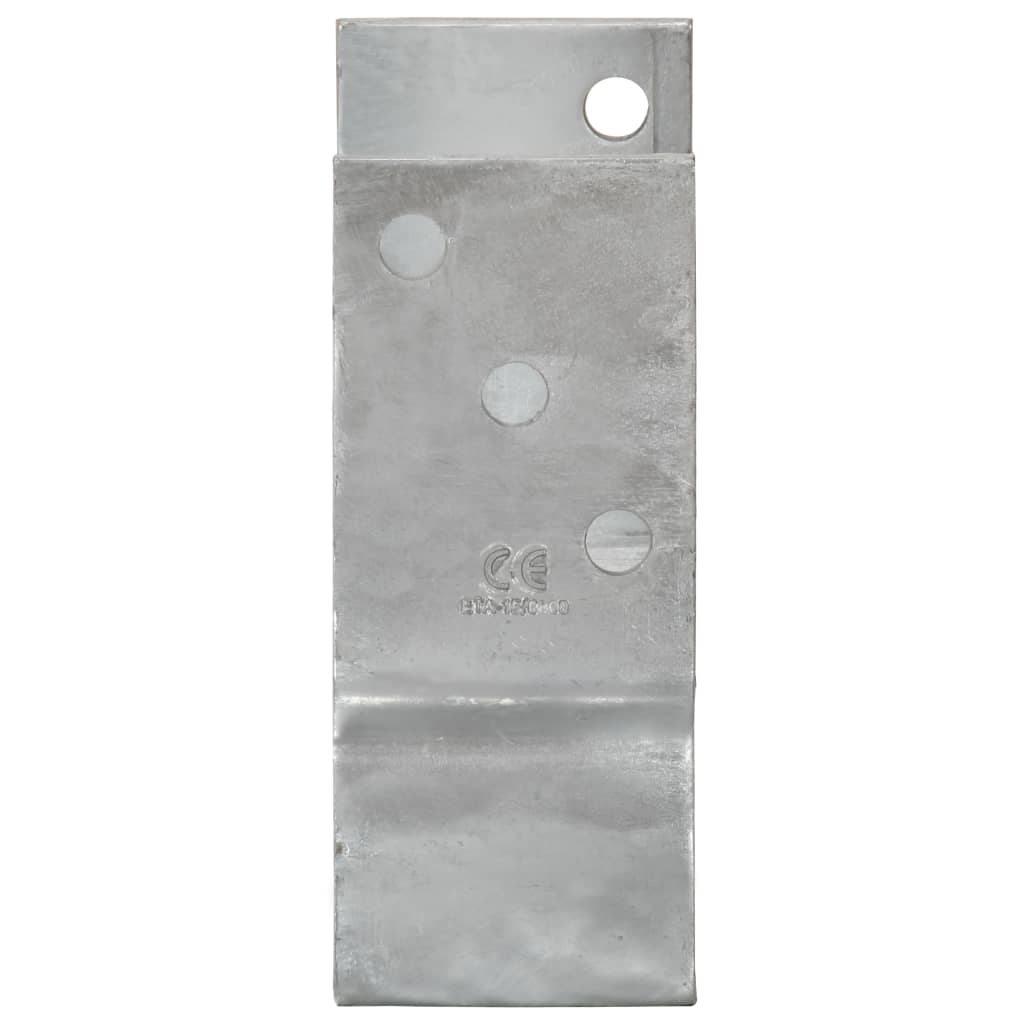 jordankre 6 stk. 10x6x15 cm galvaniseret stål sølvfarvet