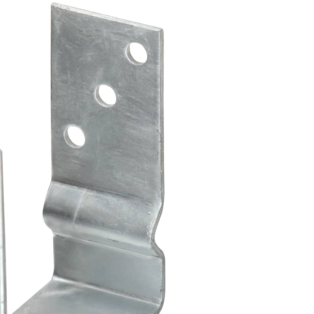 jordankre 6 stk. 10x6x15 cm galvaniseret stål sølvfarvet