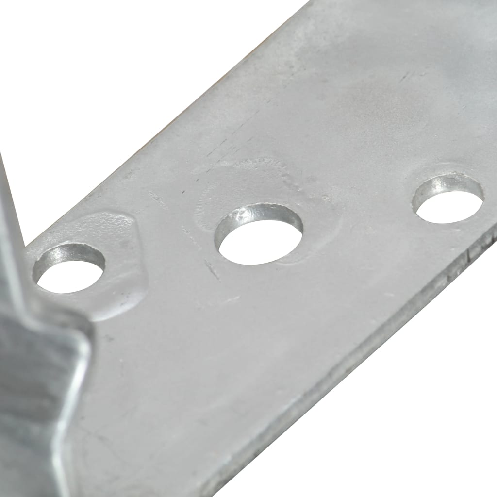 jordankre 6 stk. 12x6x15 cm galvaniseret stål sølvfarvet