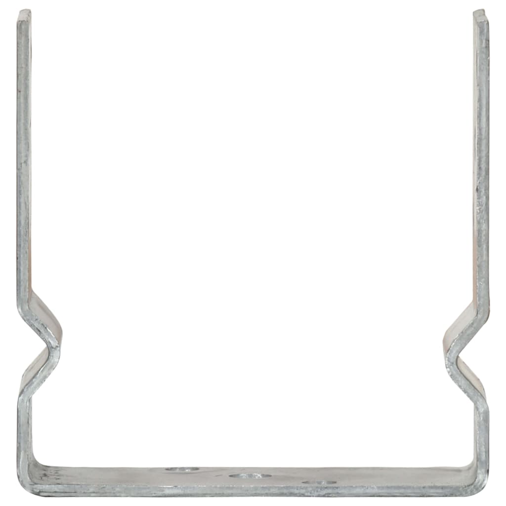 jordankre 6 stk. 14x6x15 cm galvaniseret stål sølvfarvet
