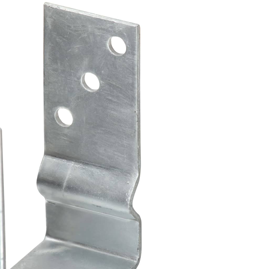 jordankre 6 stk. 14x6x15 cm galvaniseret stål sølvfarvet