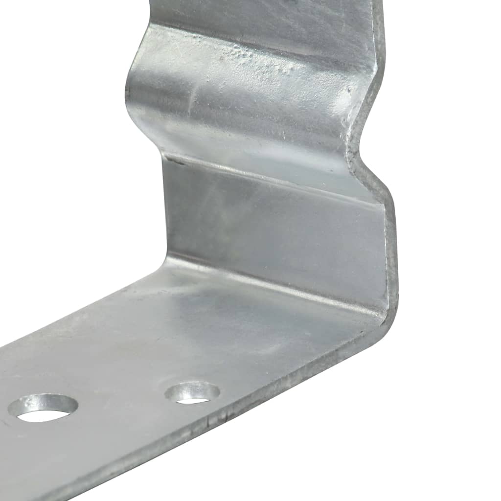 jordankre 6 stk. 14x6x15 cm galvaniseret stål sølvfarvet