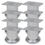 runde sofaben i krom 8 stk. 60 mm