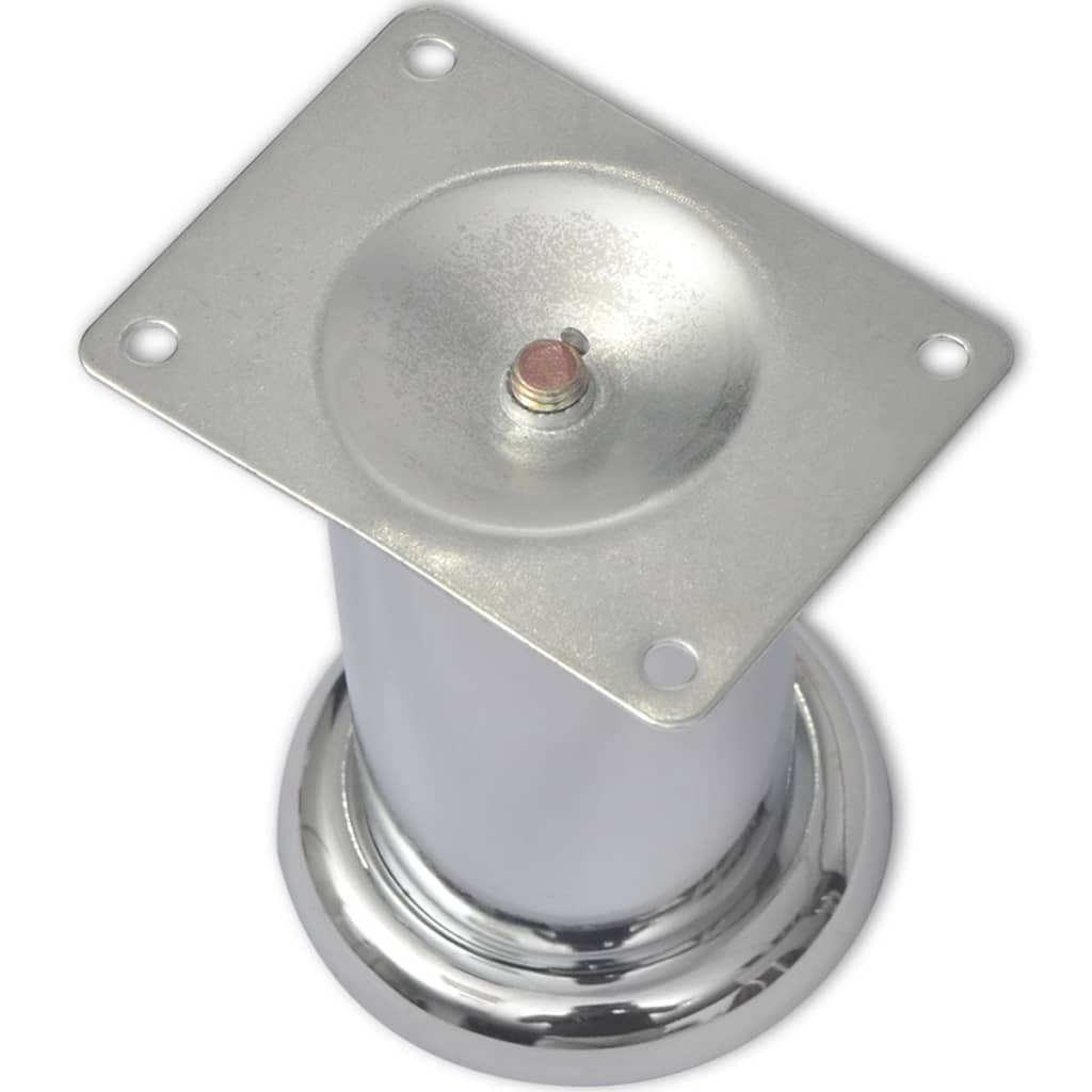 runde sofaben i krom 8 stk. 60 mm