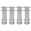 runde sofaben i krom 8 stk. 180 mm