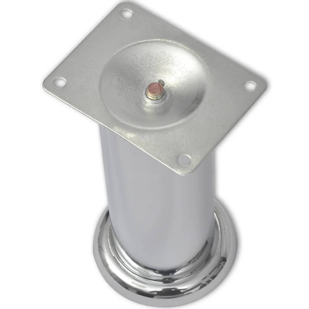runde sofaben i krom 8 stk. 180 mm