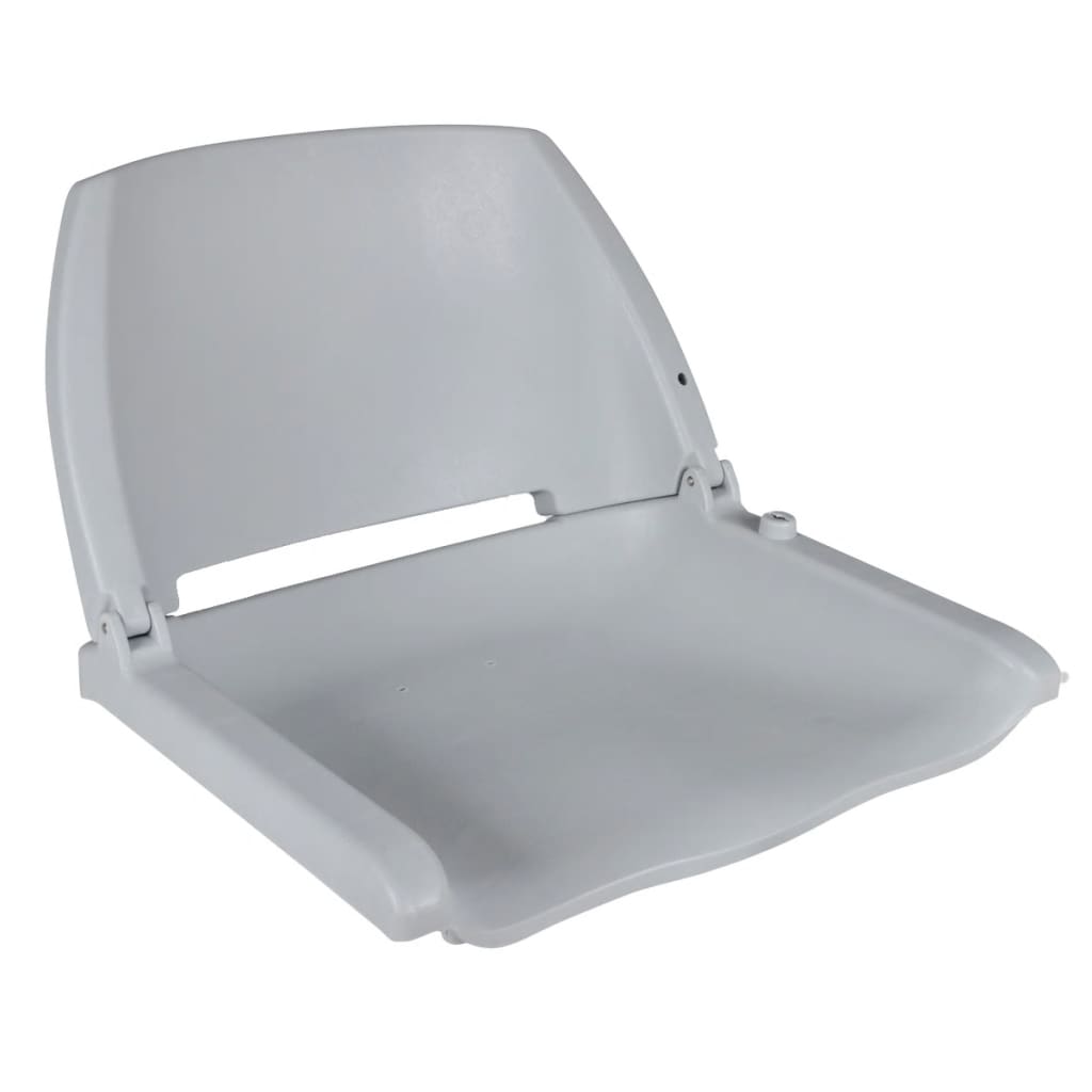 bådsæder 2 stk. m. foldbart ryglæn uden pude 41x51x48 cm grå
