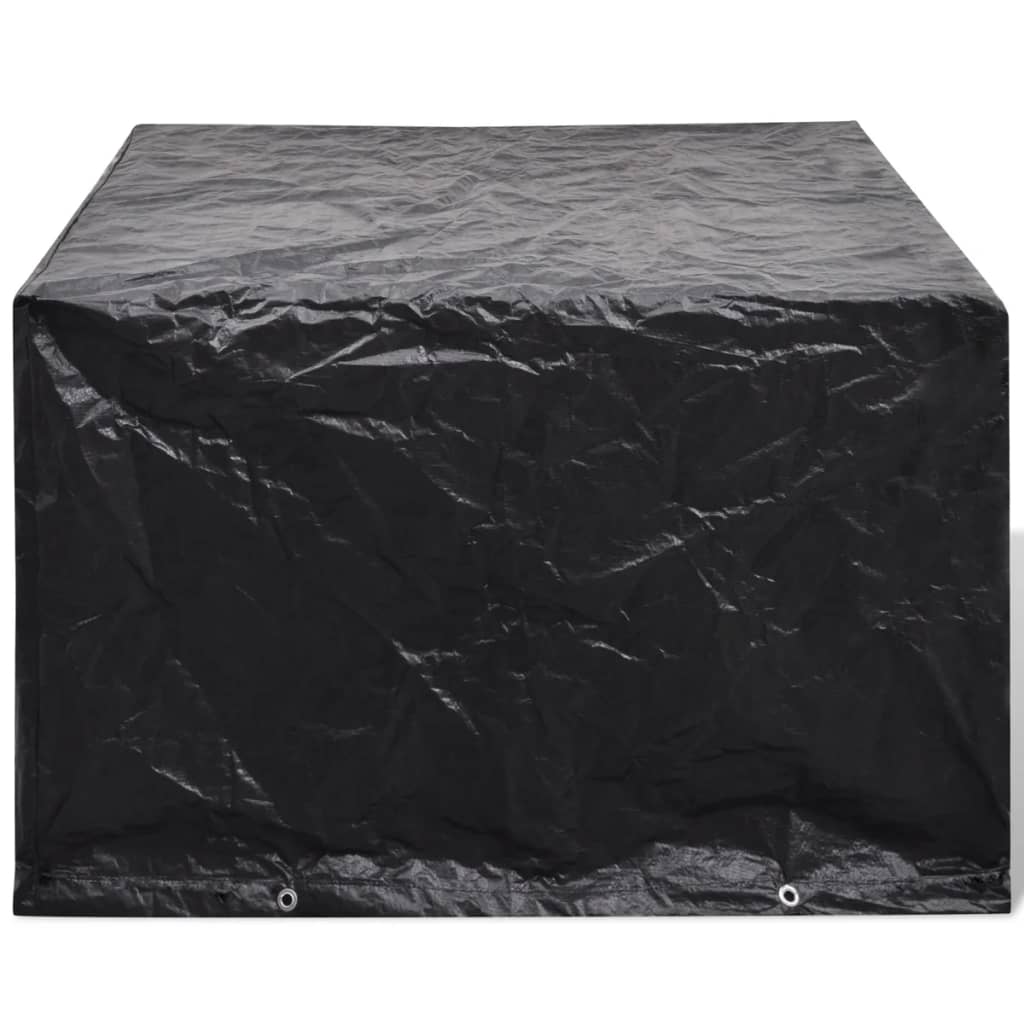 møbelovertræk 2 stk. 4 pers. polyrattansæt 8 huller 113x113 cm
