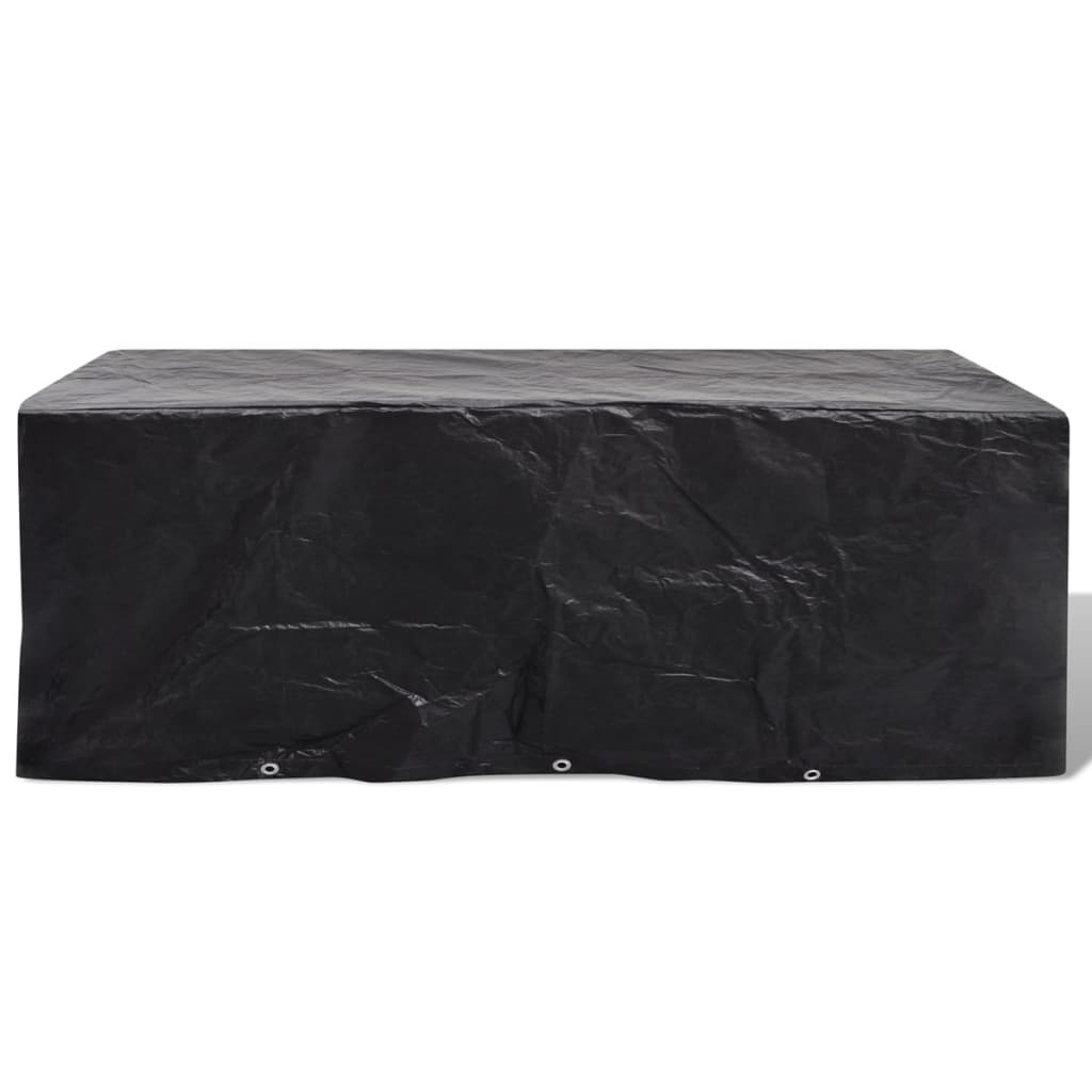 havemøbelovertræk 2 stk. 8-pers. sæt 10 snørehuller 229x113 cm