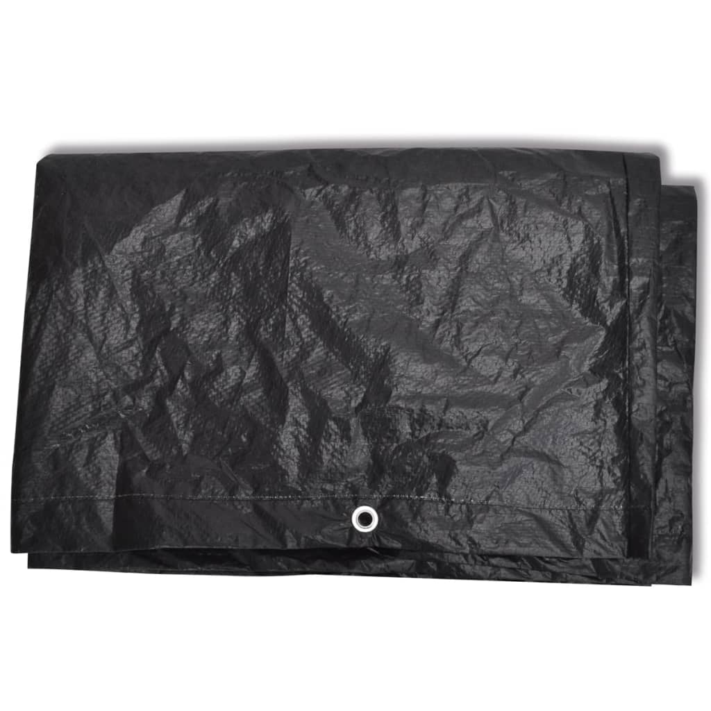 havemøbelovertræk 2 stk. 6-pers. sæt 10 snørehuller 240x140 cm