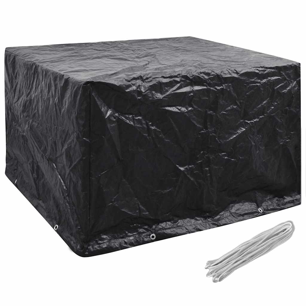 havemøbelovertræk 2 stk. 8 snørehuller 135x135x90 cm
