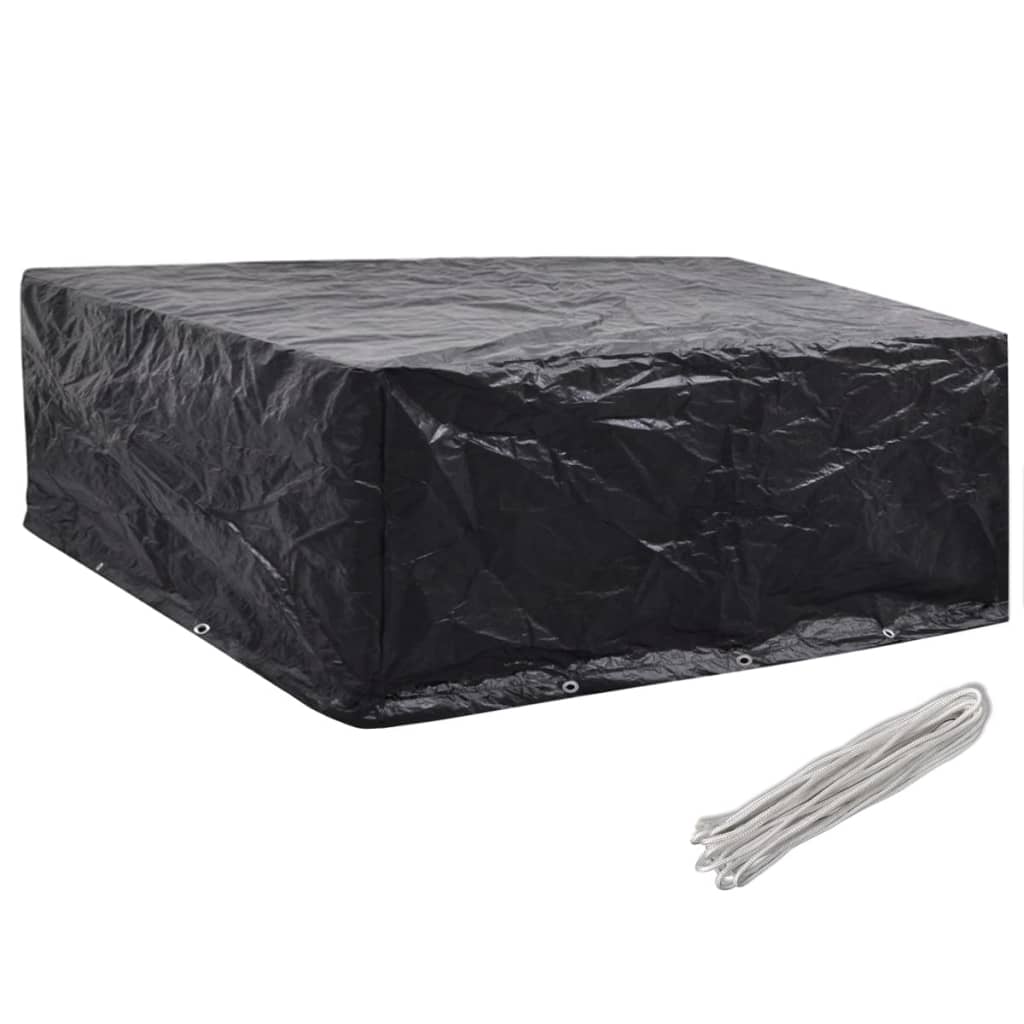 havemøbelovertræk 2 stk. 10 snørehuller 260x260x90 cm