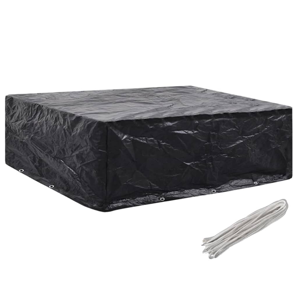 havemøbelovertræk 2 stk. 8 snørehuller 250x210x90 cm