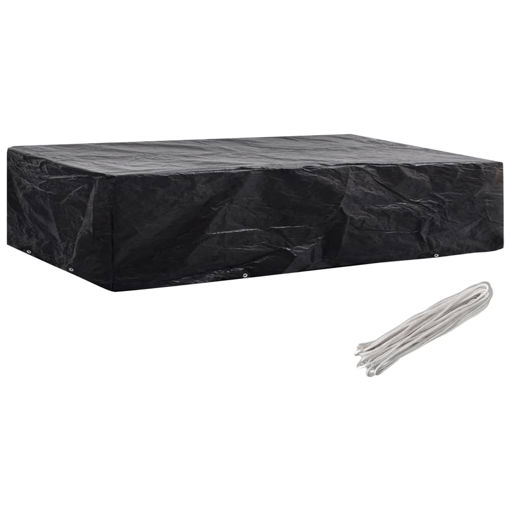 havemøbelovertræk 2 stk. 8 snørehuller 218x77x55 cm