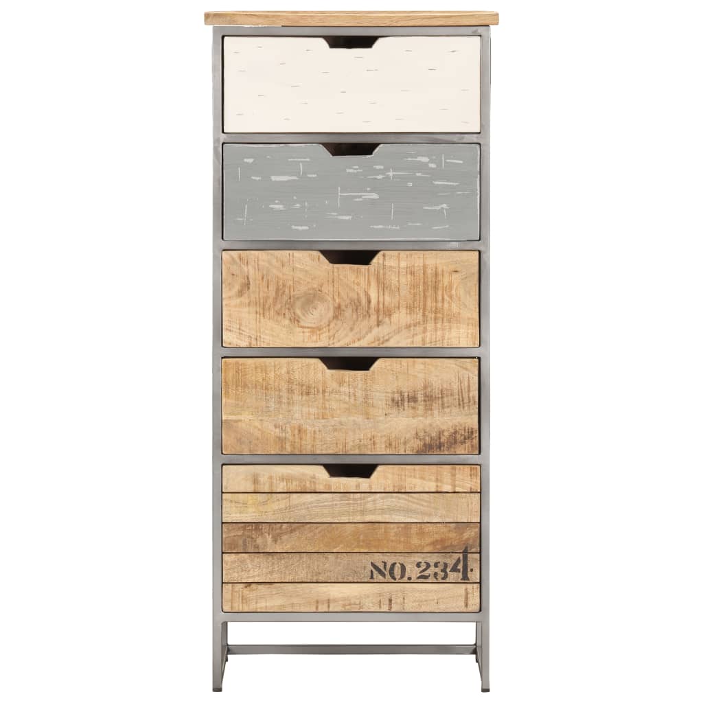 kommode 45x30x105 cm massivt mangotræ
