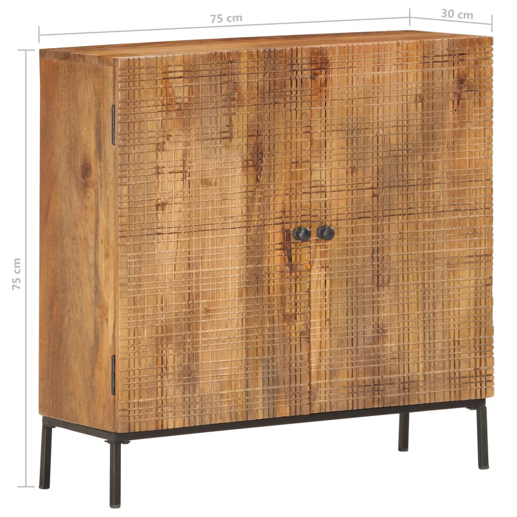skænk massivt mangotræ 75 x 30 x 75 cm