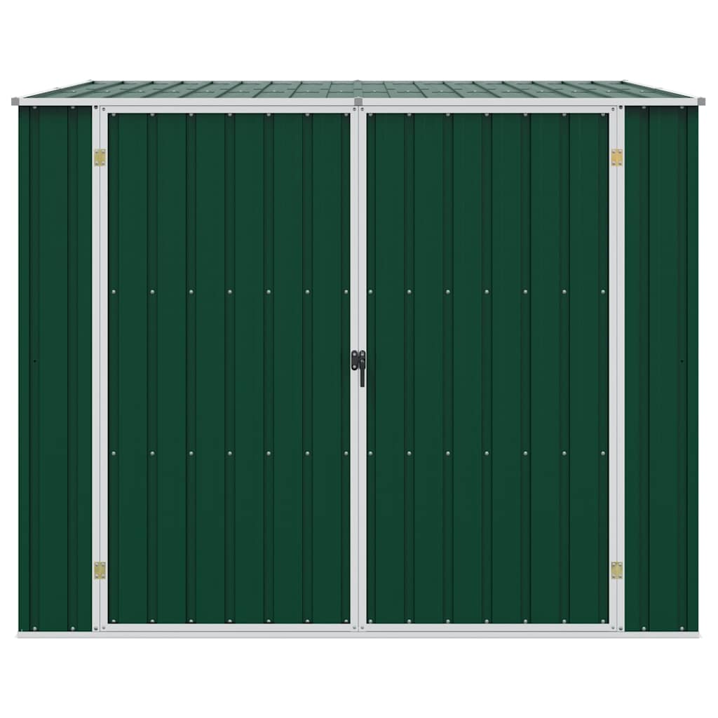 haveskur 195x198x159 cm galvaniseret stål grøn
