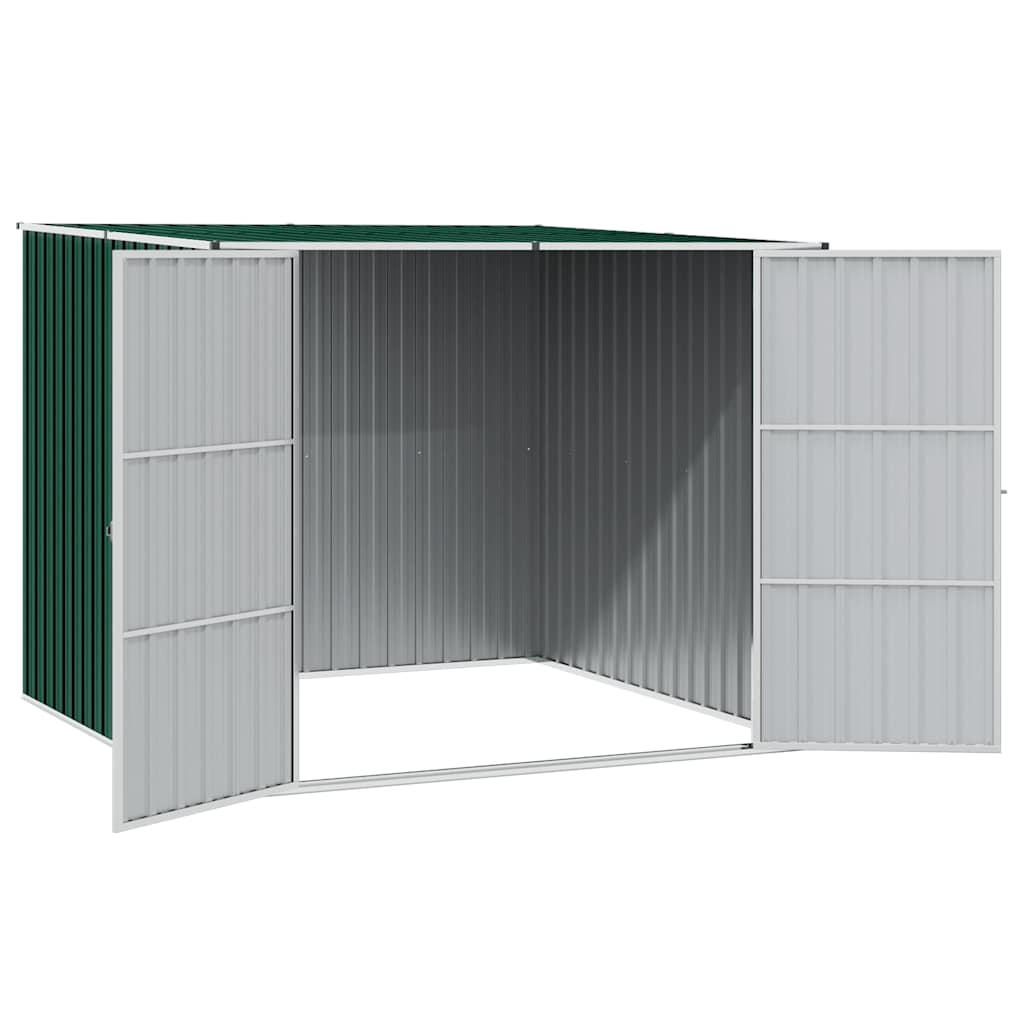 haveskur 195x198x159 cm galvaniseret stål grøn