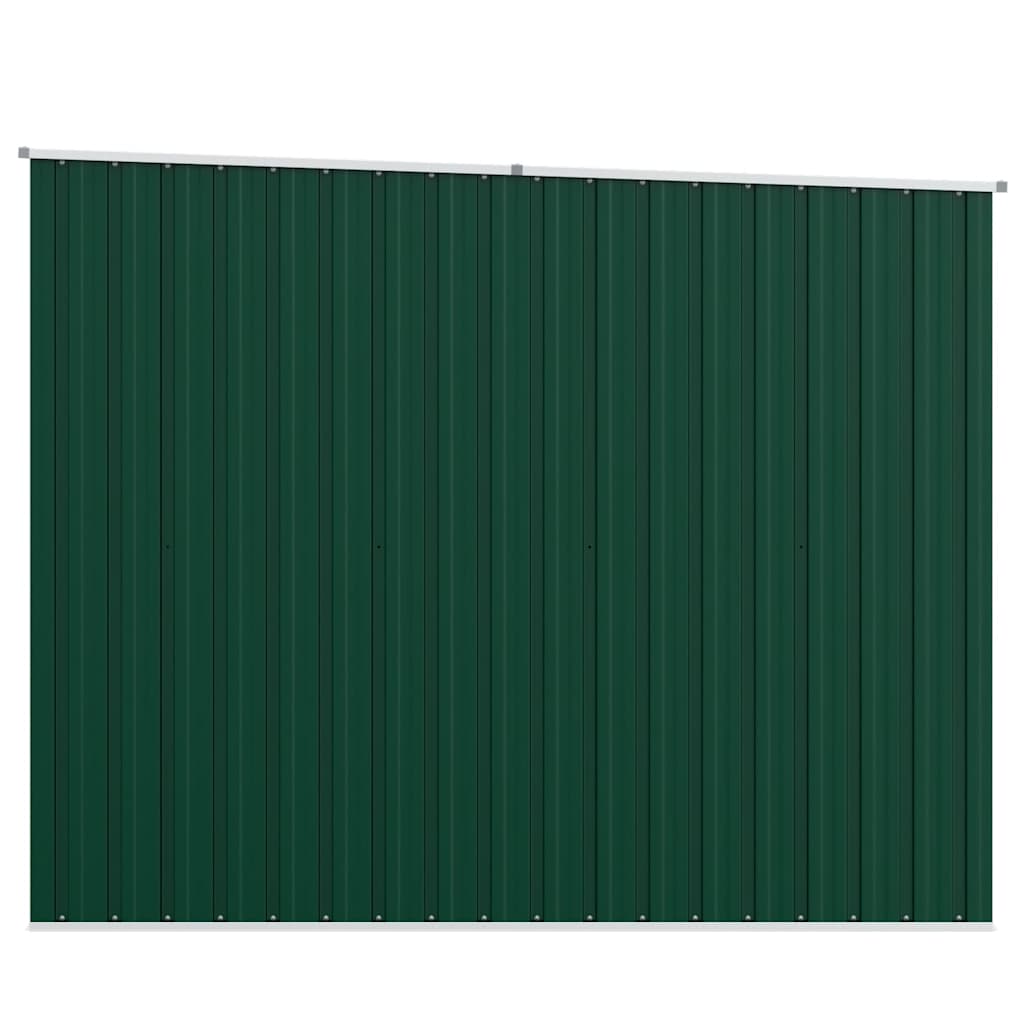 haveskur 195x198x159 cm galvaniseret stål grøn