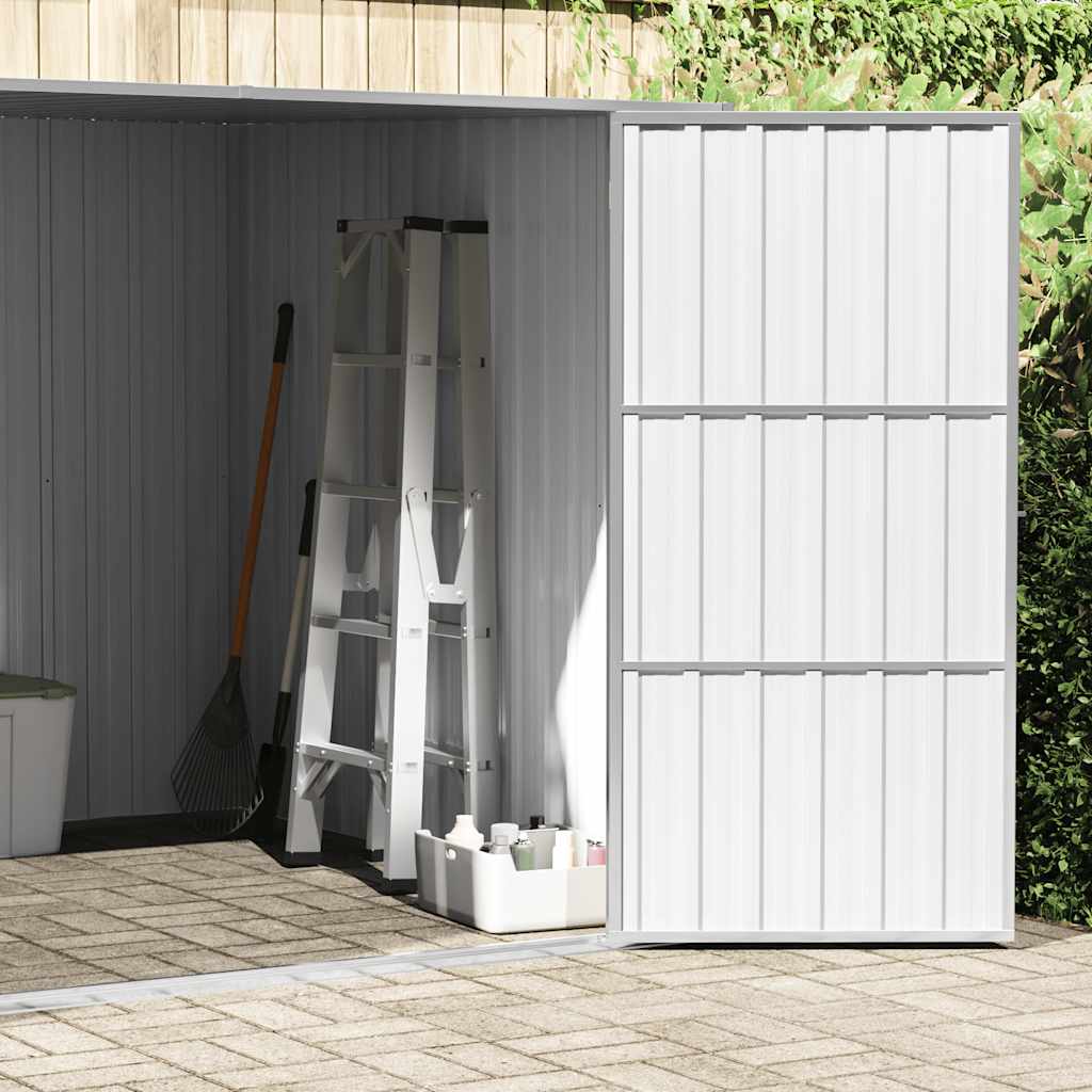 haveskur 195x198x159 cm galvaniseret stål grå