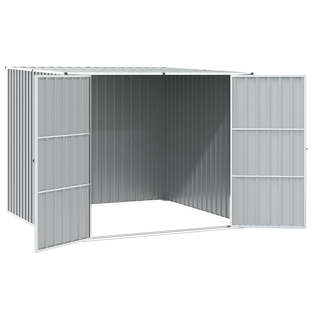 haveskur 195x198x159 cm galvaniseret stål grå