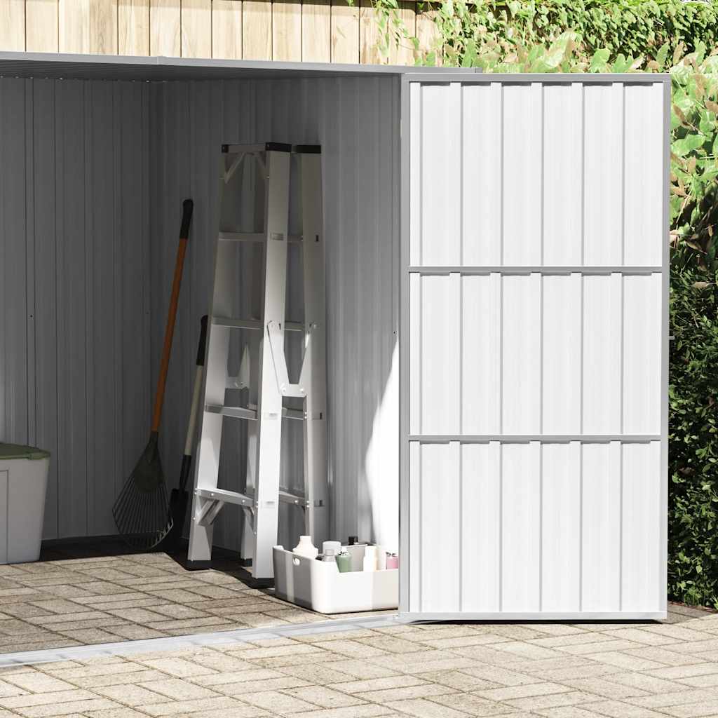 haveskur 195x198x159 cm galvaniseret stål antracitgrå