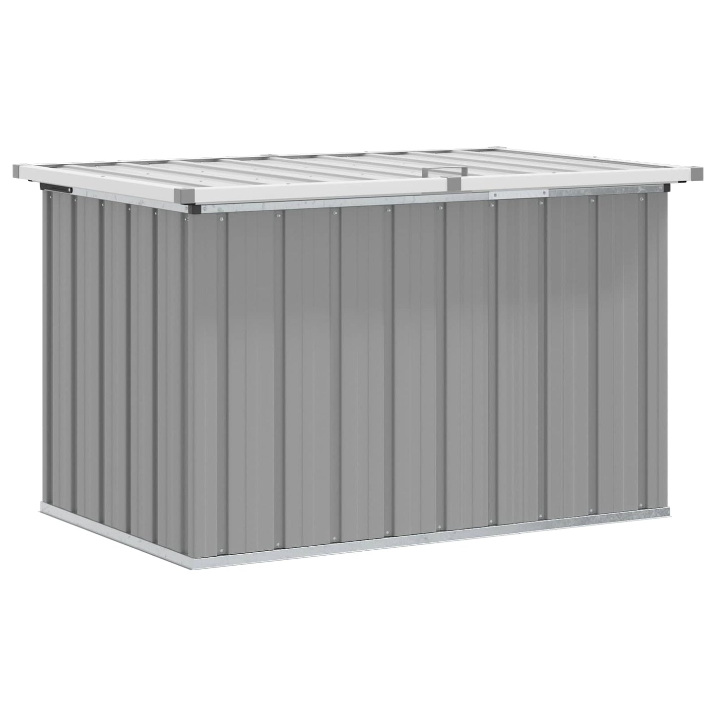 opbevaringskasse til haven 109x67x65 cm grå