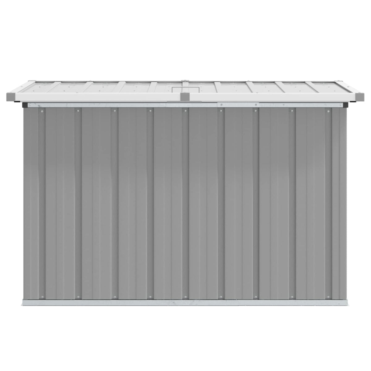 opbevaringskasse til haven 109x67x65 cm grå